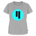 Qubic Logo (Original) - Damen T-Shirt Premium - Grau meliert