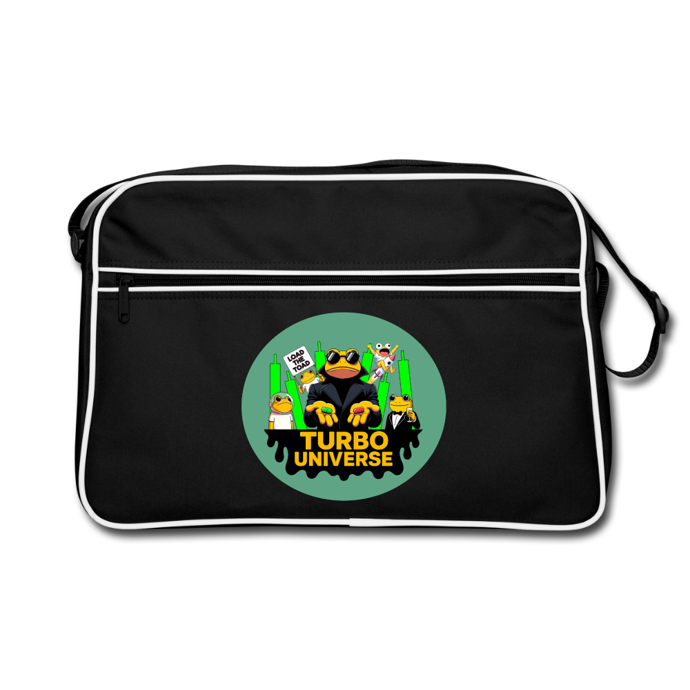 Turbo Universe (Fan-Art) - Retro Tasche - Schwarz/Weiß