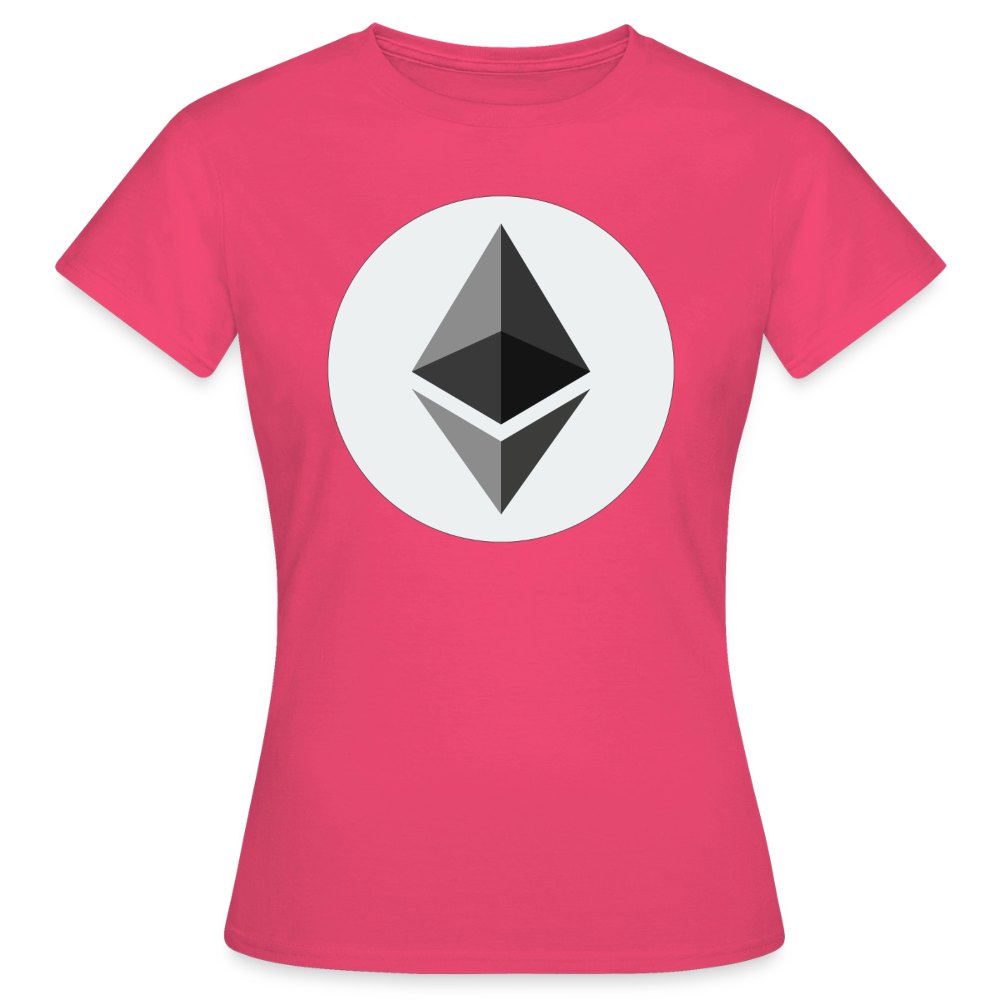 Ethereum Logo (Original) - Damen T-Shirt - Azalea