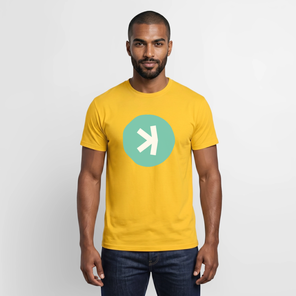 Kaspa Logo hell (Original) - Herren T-Shirt - Gelb