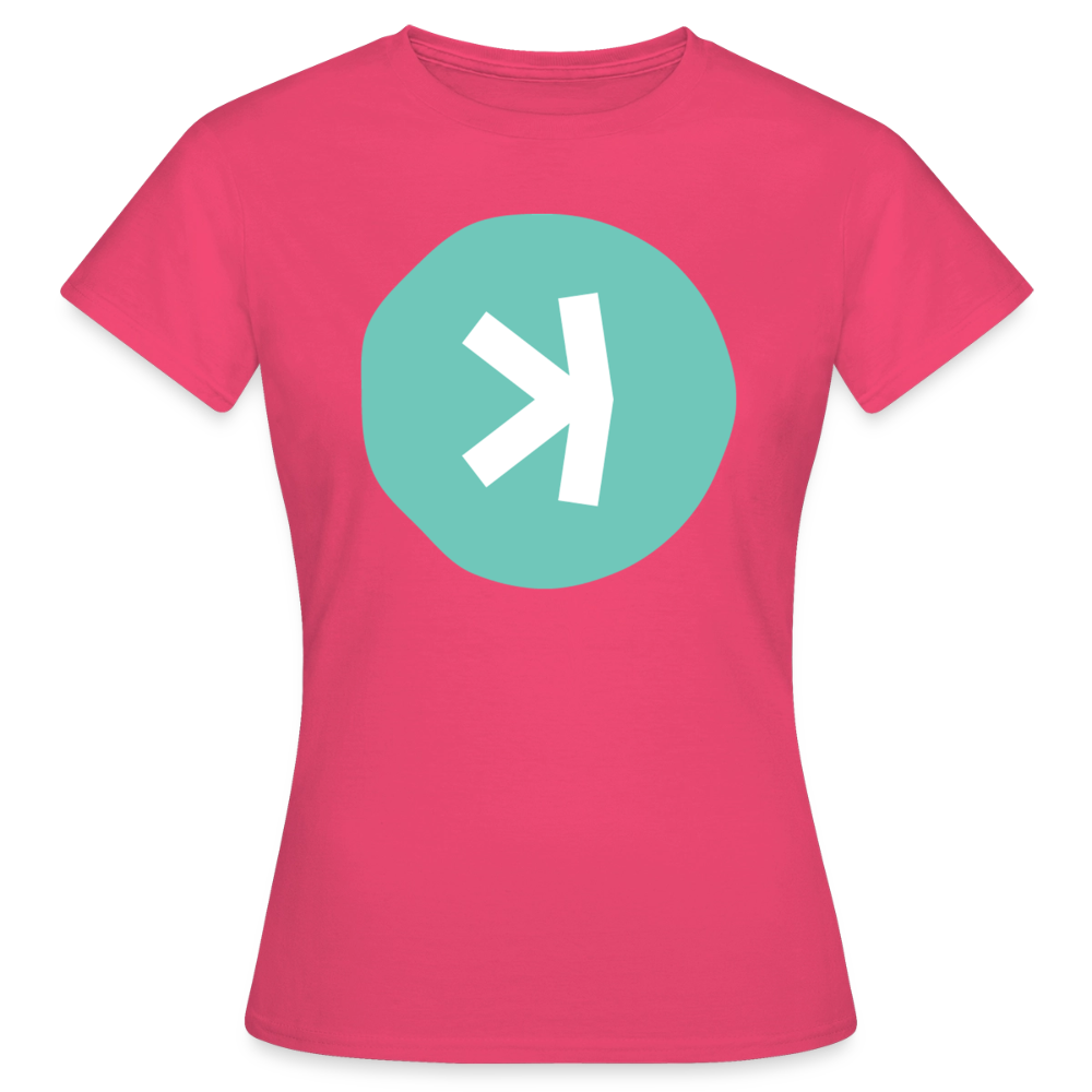 Kaspa Logo hell (Original) - Damen T-Shirt - Azalea