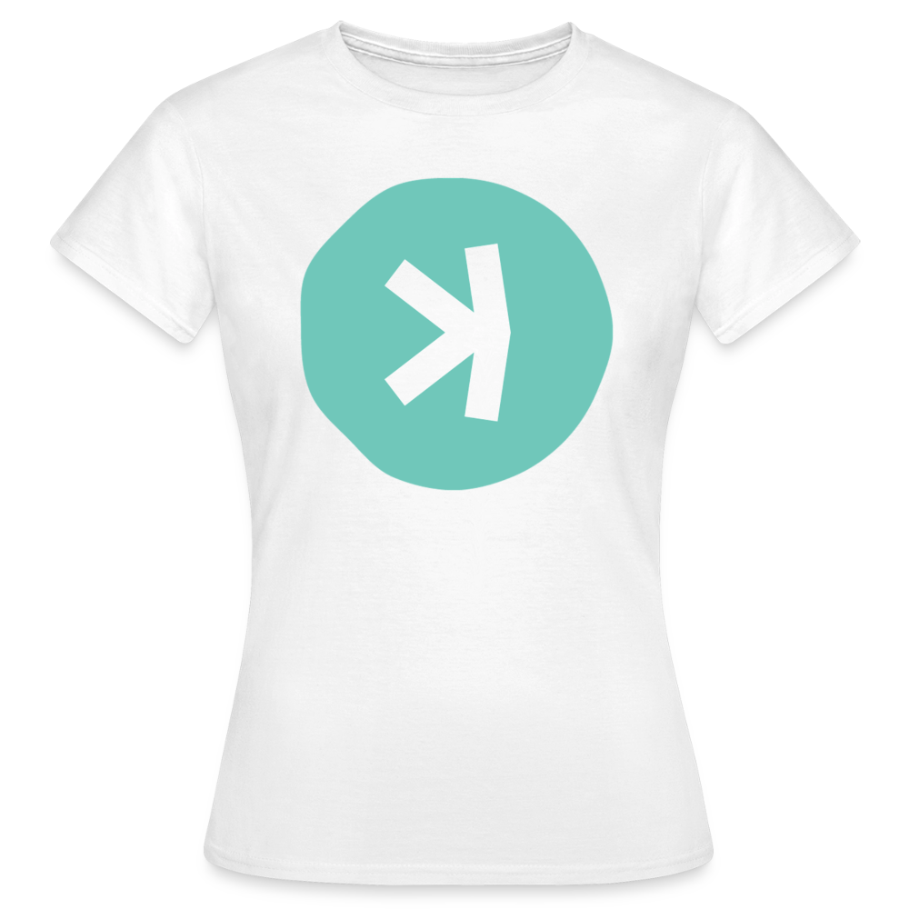 Kaspa Logo hell (Original) - Damen T-Shirt - Weiß