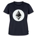 Ethereum Logo (Original) - Damen T-Shirt Premium - Navy