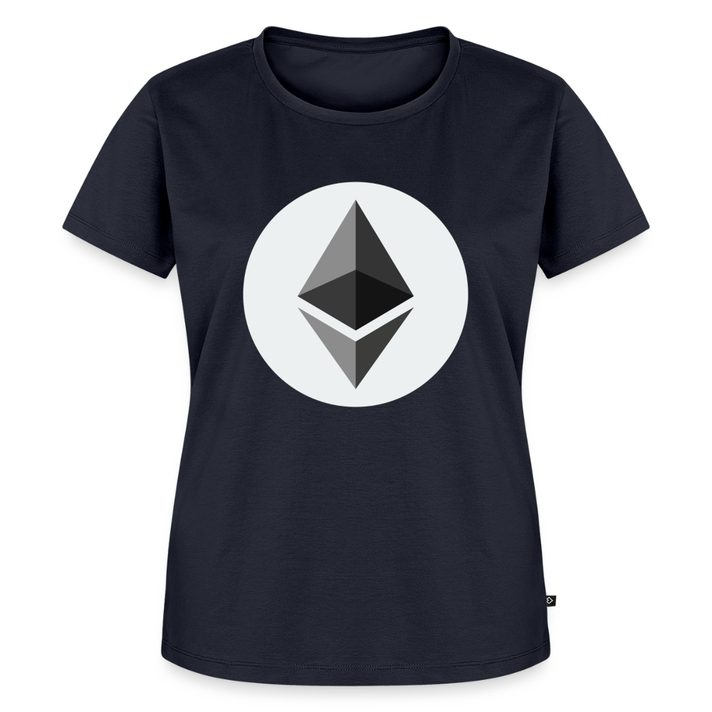 Ethereum Logo (Original) - Damen T-Shirt Premium - Navy