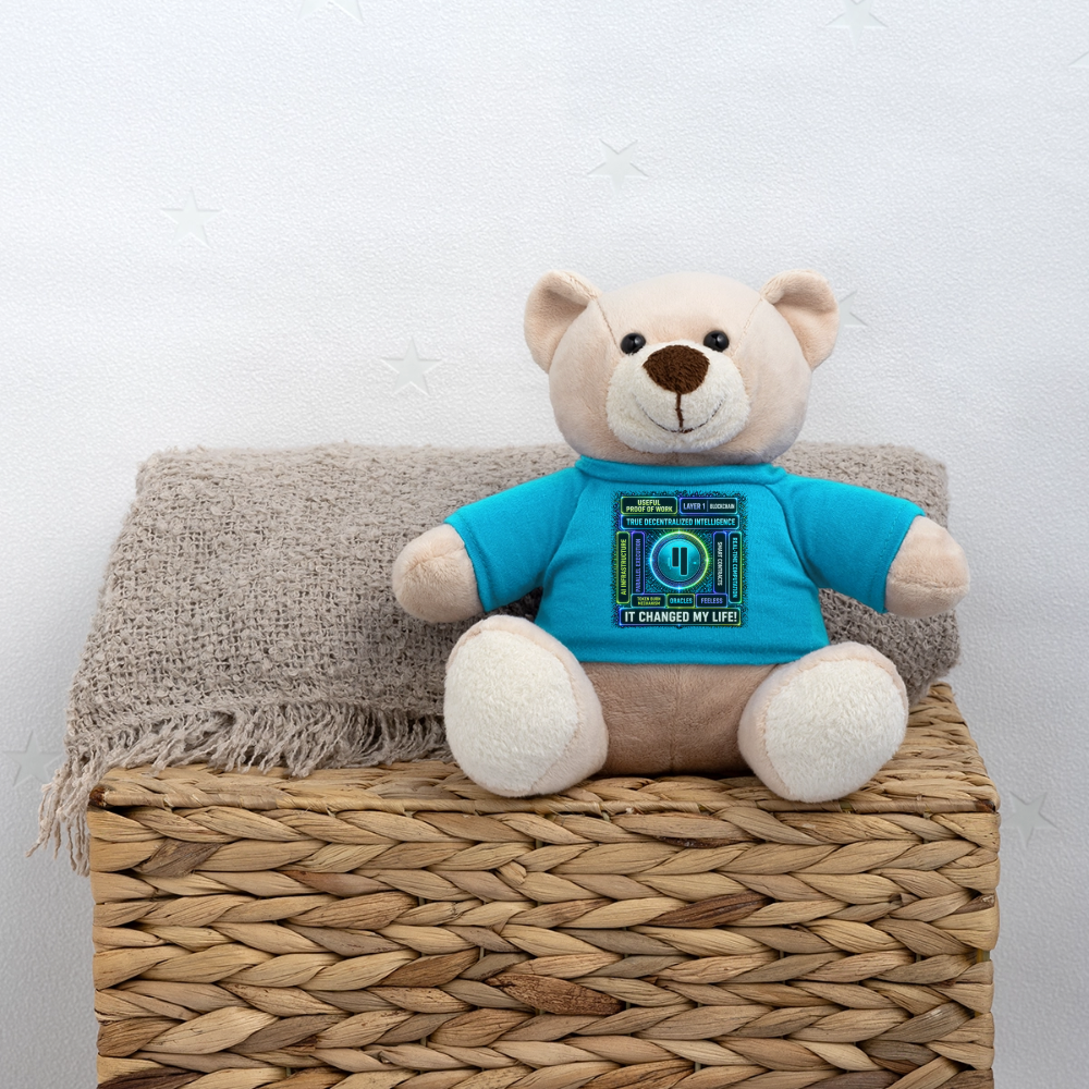 Qubic Changed Life (Fan Art) - Teddybär - Atollblau