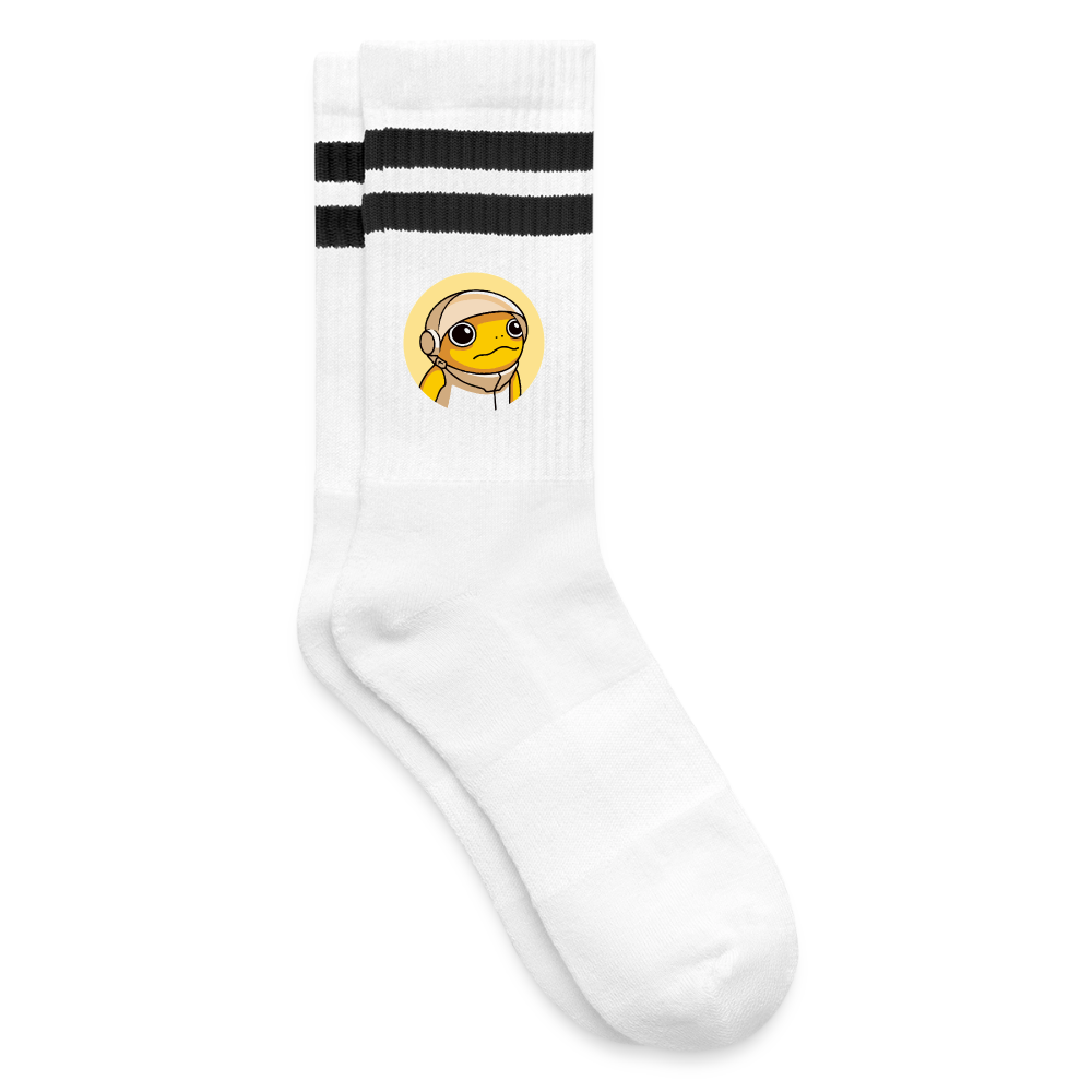 Turbo Logo (Original) - Tennissocken Premium - Weiß/Schwarz