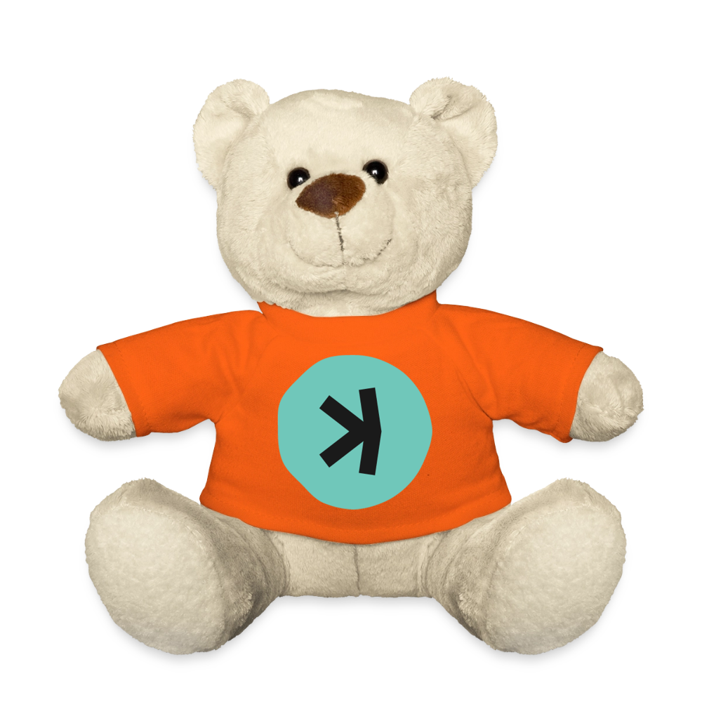 Kaspa Logo dunkel (Original) - Teddybär - Goldorange