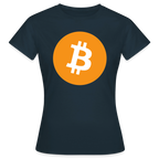 Bitcoin Logo (Original) - Damen T-Shirt - Navy