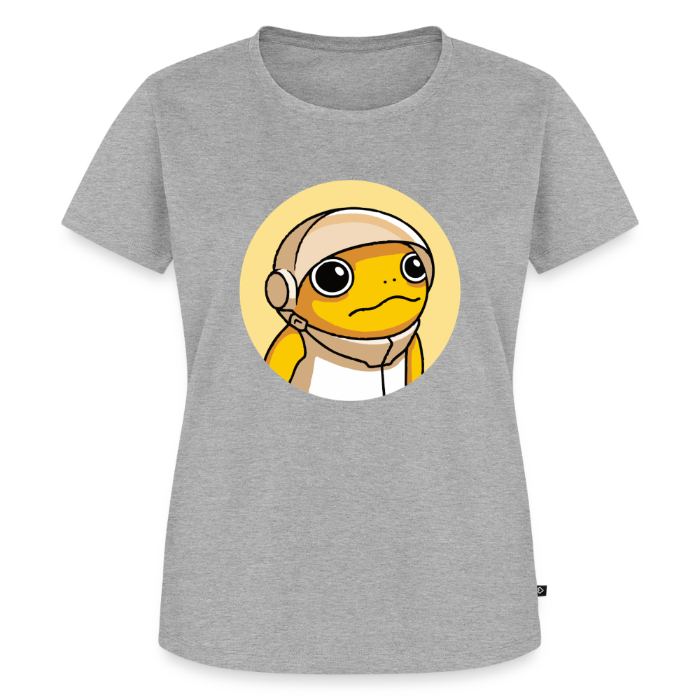 Turbo Logo (Original) - Damen T-Shirt Premium - Grau meliert