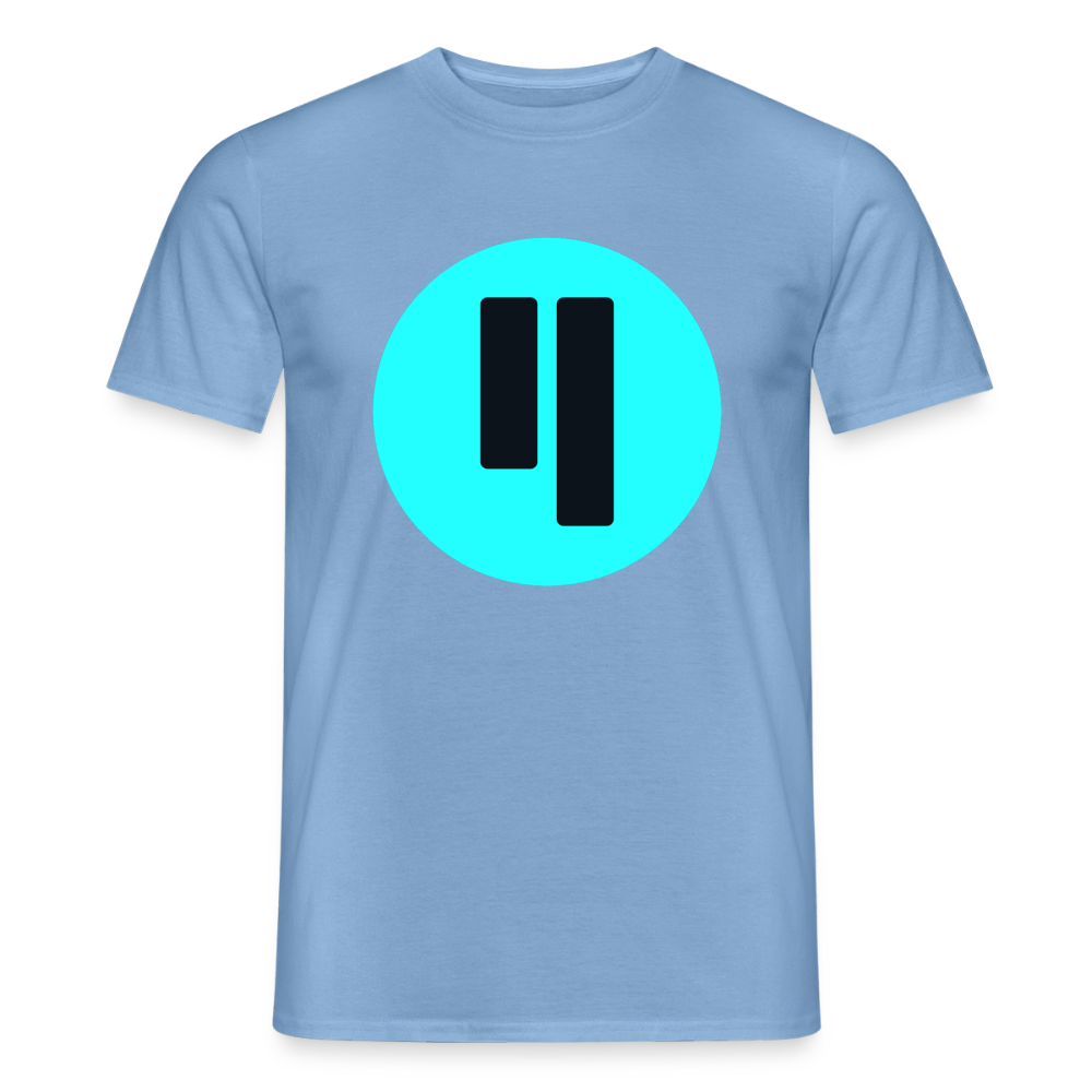 Qubic Logo (Original) - Herren T-Shirt - Carolina Blue