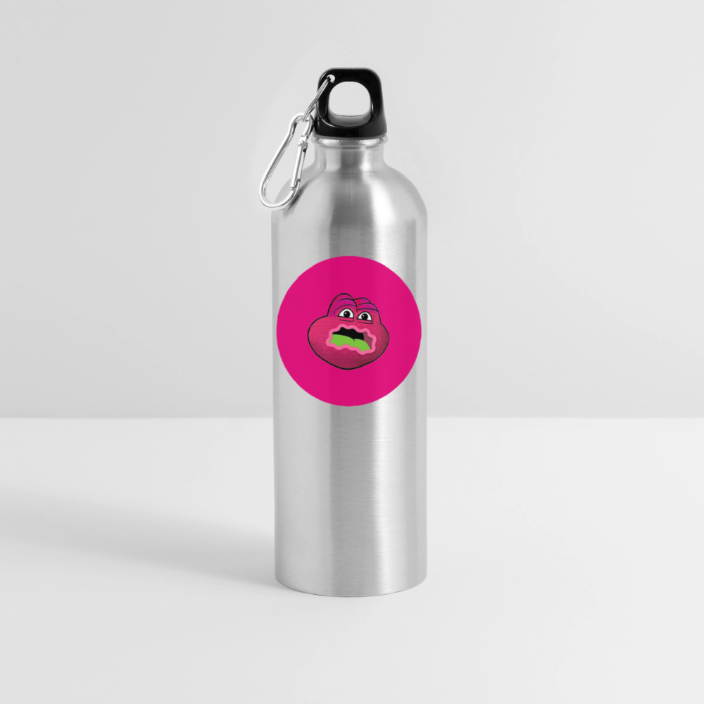 Jerry The Turtle Logo (Remix-Design) - Trinkflasche mit Karabiner 750 ml - Lightsilver