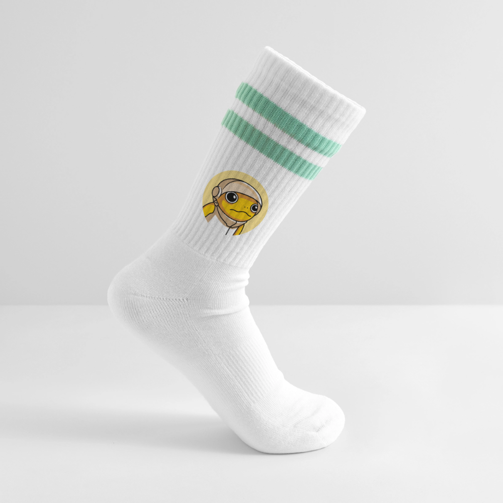 Turbo Logo (Original) - Tennissocken Premium - Weiß/Mint