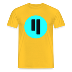 Qubic Logo (Original) - Herren T-Shirt - Gelb