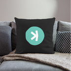 Kaspa Logo hell (Original) - Polster 44 x 44 cm - Schwarz
