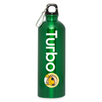 Turbo Full Logo (Original) - Trinkflasche mit Karabiner 750 ml - Kelly Green