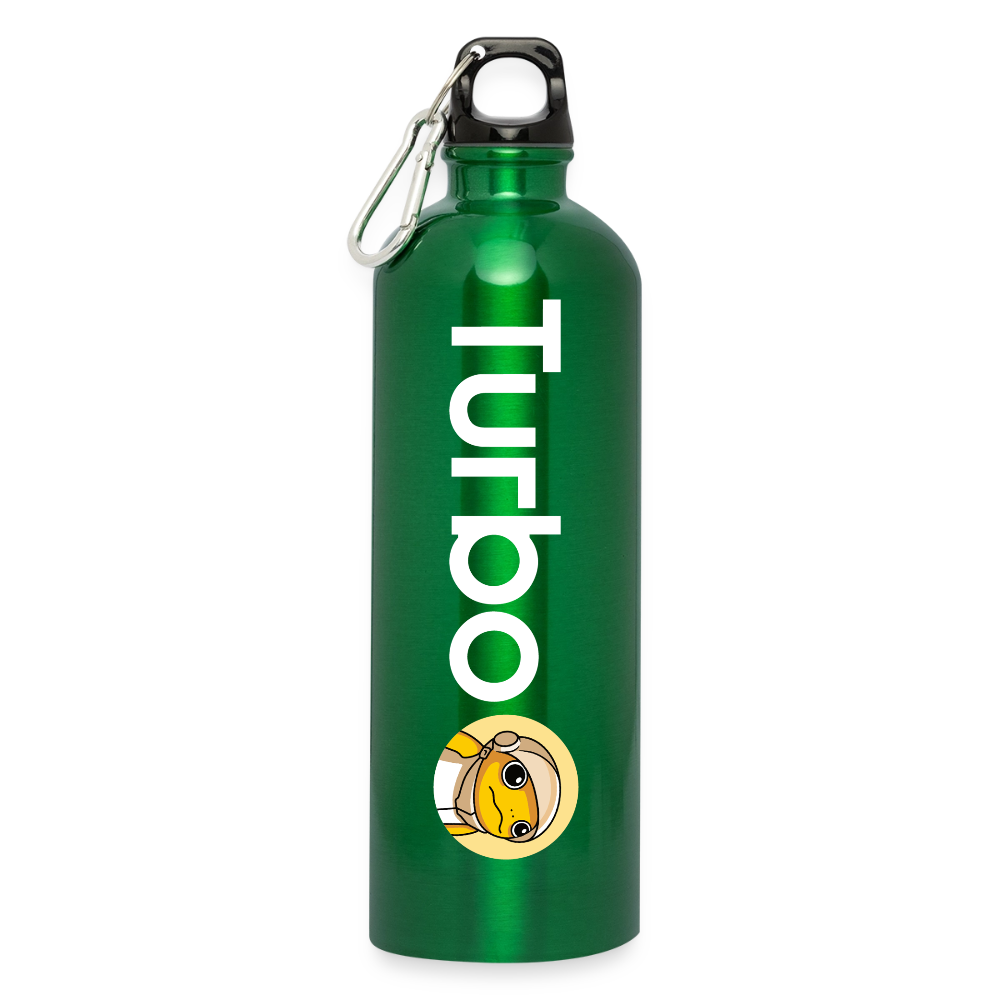 Turbo Full Logo (Original) - Trinkflasche mit Karabiner 750 ml - Kelly Green