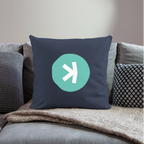 Kaspa Logo hell (Original) - Polster 44 x 44 cm - Navy