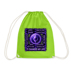 Ethereum Changed Life (Fan-Art) - Turnbeutel - Neongrün