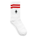 Ethereum Logo (Original) - Tennissocken - Weiß/Rot