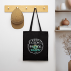 Keep Calm and Hodl Kaspa (Fan-Art) - Stofftasche - Schwarz