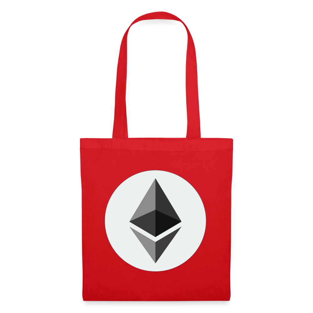 Ethereum Logo (Original) - Stofftasche - Rot