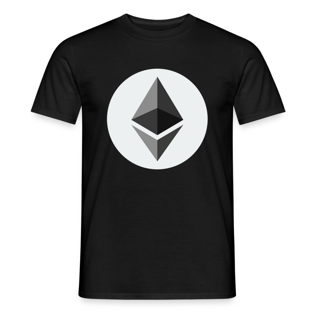 Ethereum Logo (Original) - Herren T-Shirt - Schwarz