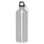 Kaspa Logo hell (Original) - Trinkflasche mit Karabiner 750 ml - Lightsilver