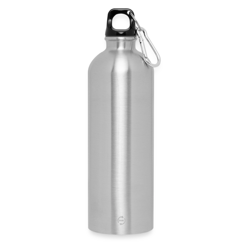 Kaspa Logo hell (Original) - Trinkflasche mit Karabiner 750 ml - Lightsilver