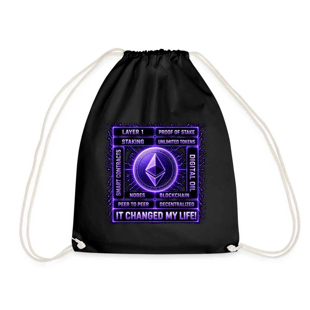 Ethereum Changed Life (Fan-Art) - Turnbeutel - Schwarz