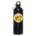 Turbo Logo (Original) - Trinkflasche mit Karabiner 750 ml - Schwarz