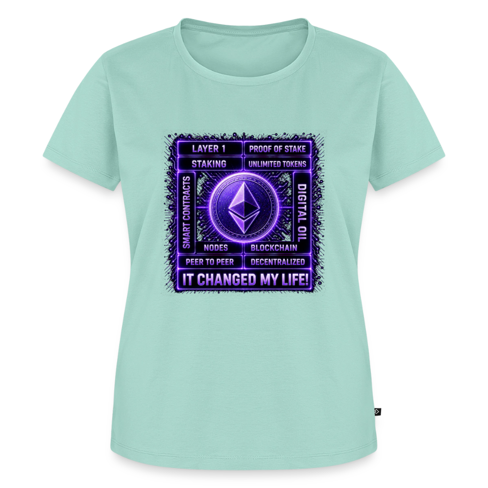 Ethereum Changed Life (Fan-Art) - Damen T-Shirt Premium - Mint 