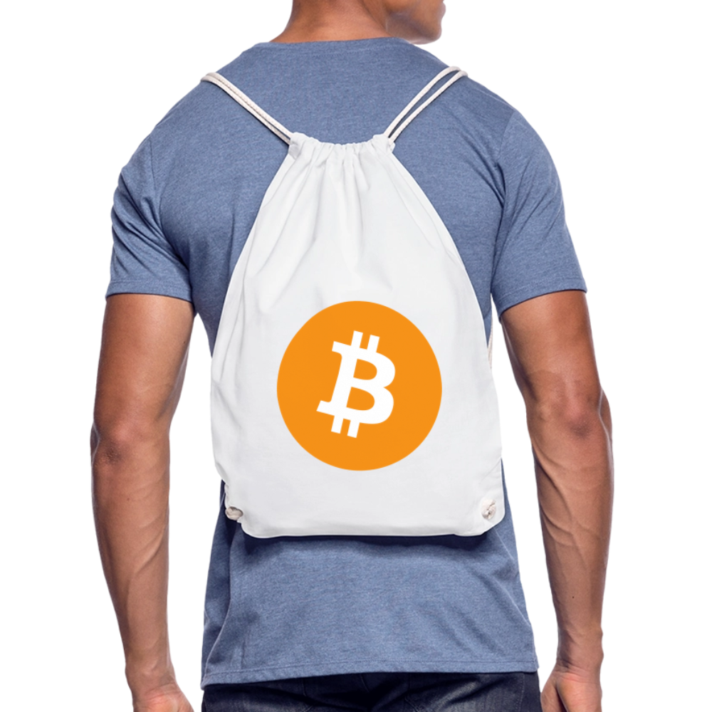Bitcoin Logo (Original) - Turnbeutel - Weiß