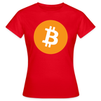 Bitcoin Logo (Original) - Damen T-Shirt - Rot