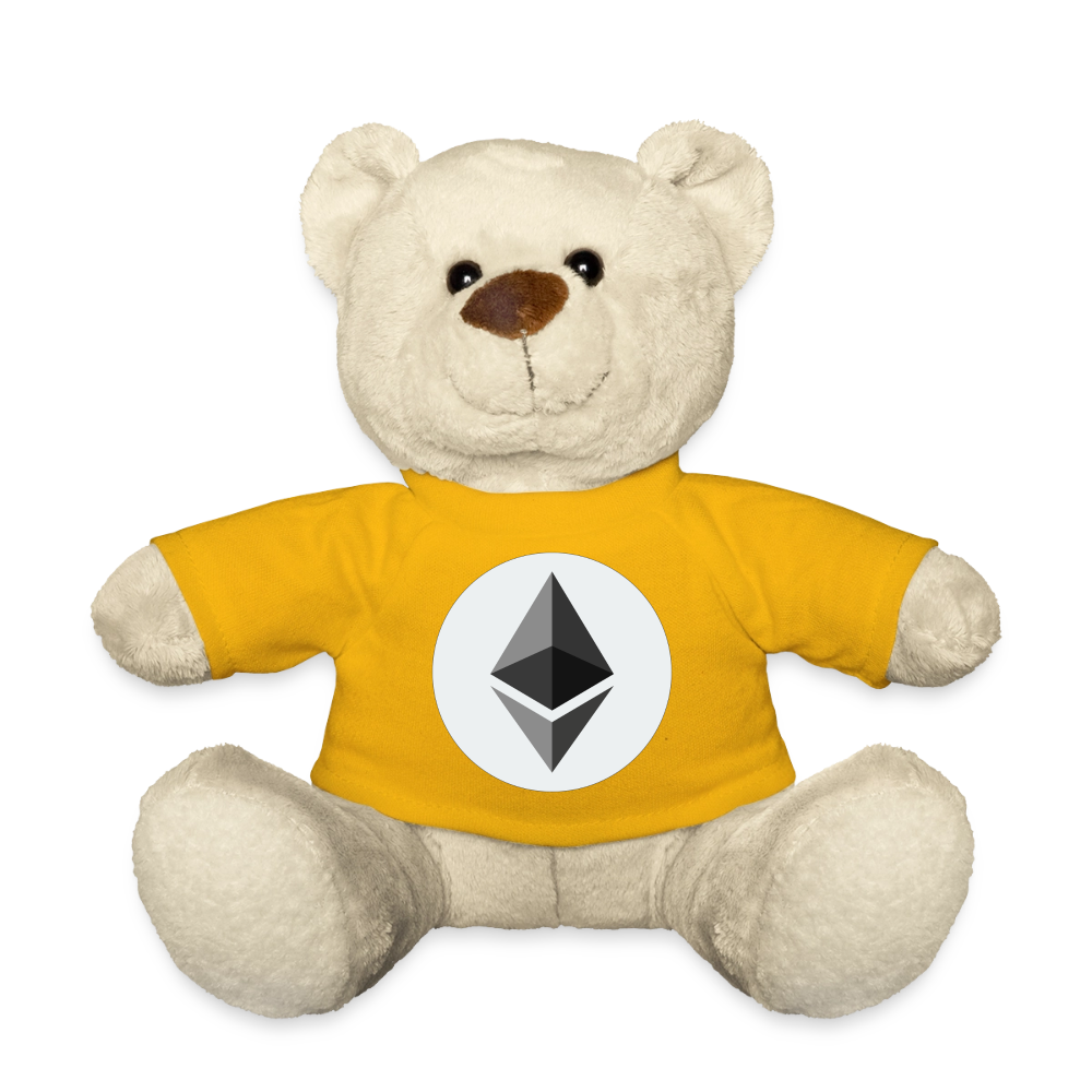 Ethereum Logo (Original) - Teddybär - Sonnengelb