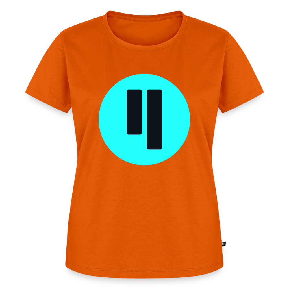 Qubic Logo (Original) - Damen T-Shirt Premium - Orange 