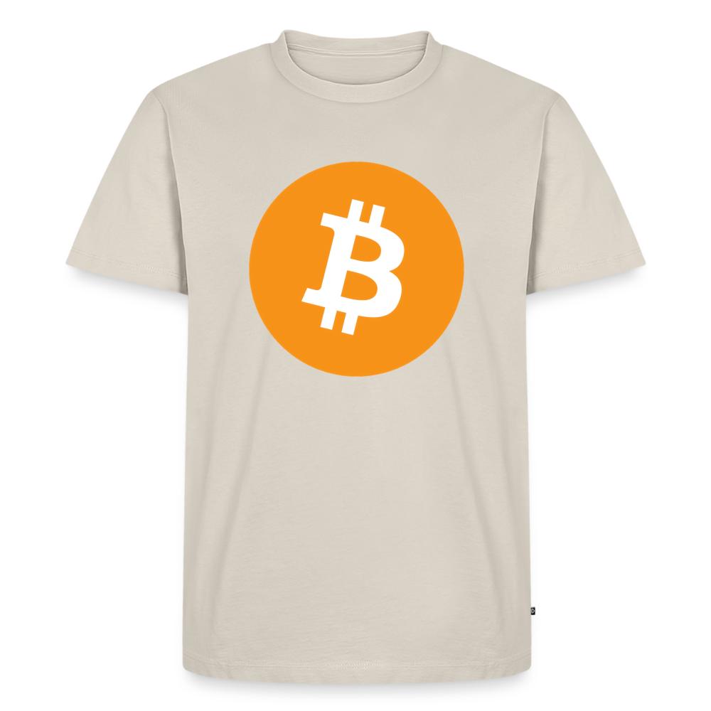 Bitcoin Logo (Original) - Herren T-Shirt Premium - Beige
