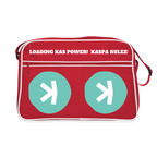 Kaspa Rulez hell (Original) - Retro Tasche - Rot/Weiß