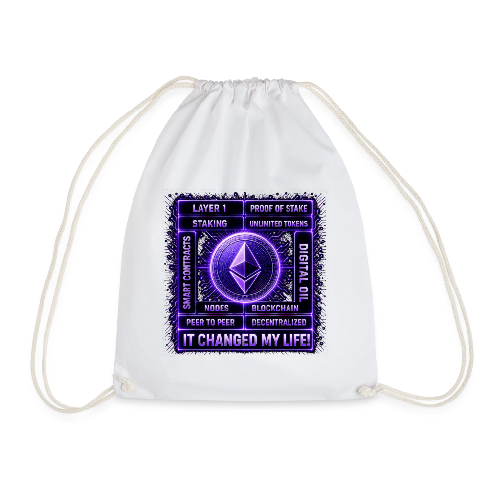 Ethereum Changed Life (Fan-Art) - Turnbeutel - Weiß