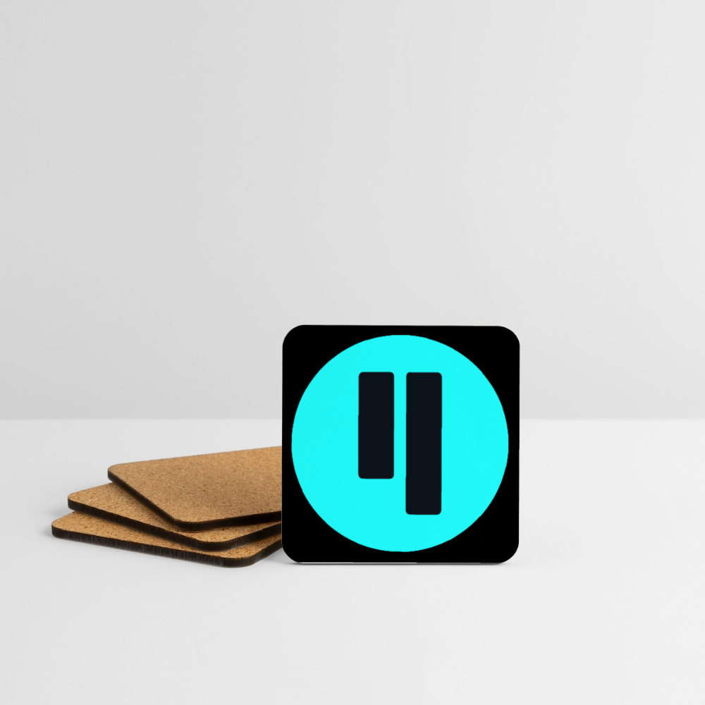 Qubic Logo (Original) - Untersetzer (4er-Set) - Weiß