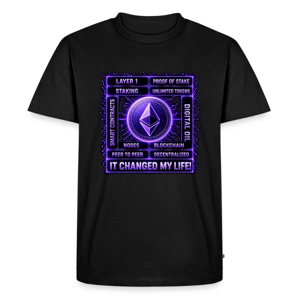 Ethereum Changed Life (Fan-Art) - Herren T-Shirt Premium - Schwarz
