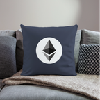 Ethereum Logo (Original) - Polster 44 x 44 cm - Navy
