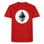 Ethereum Logo (Original) - Herren T-Shirt Premium - Rot