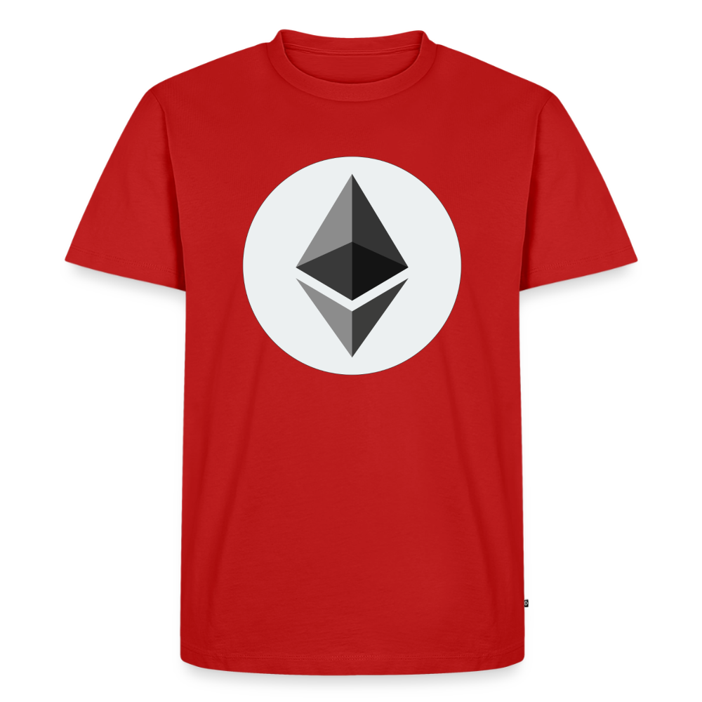 Ethereum Logo (Original) - Herren T-Shirt Premium - Rot