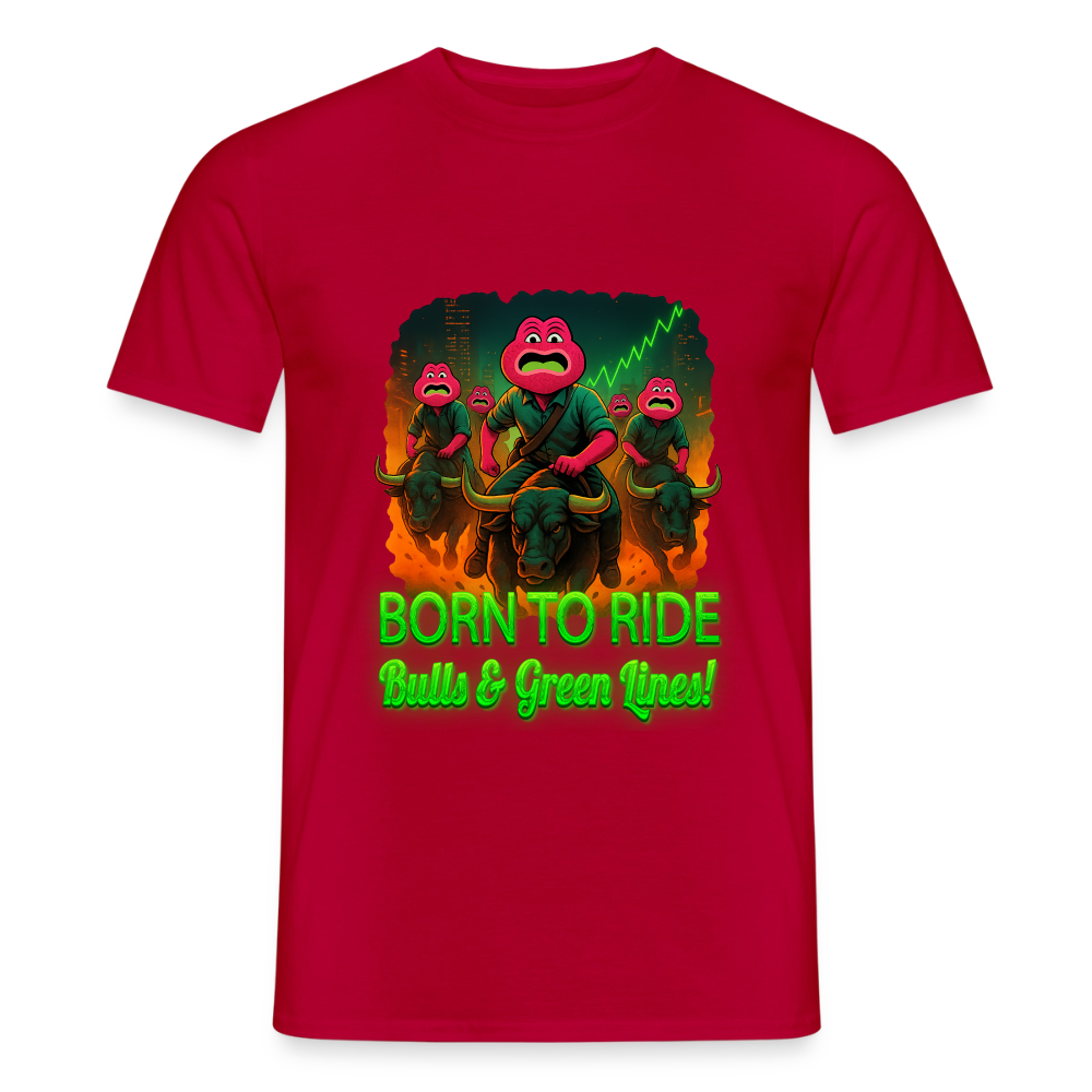 Jerry Born to Ride (Fan-Art) - Herren T-Shirt - Rot