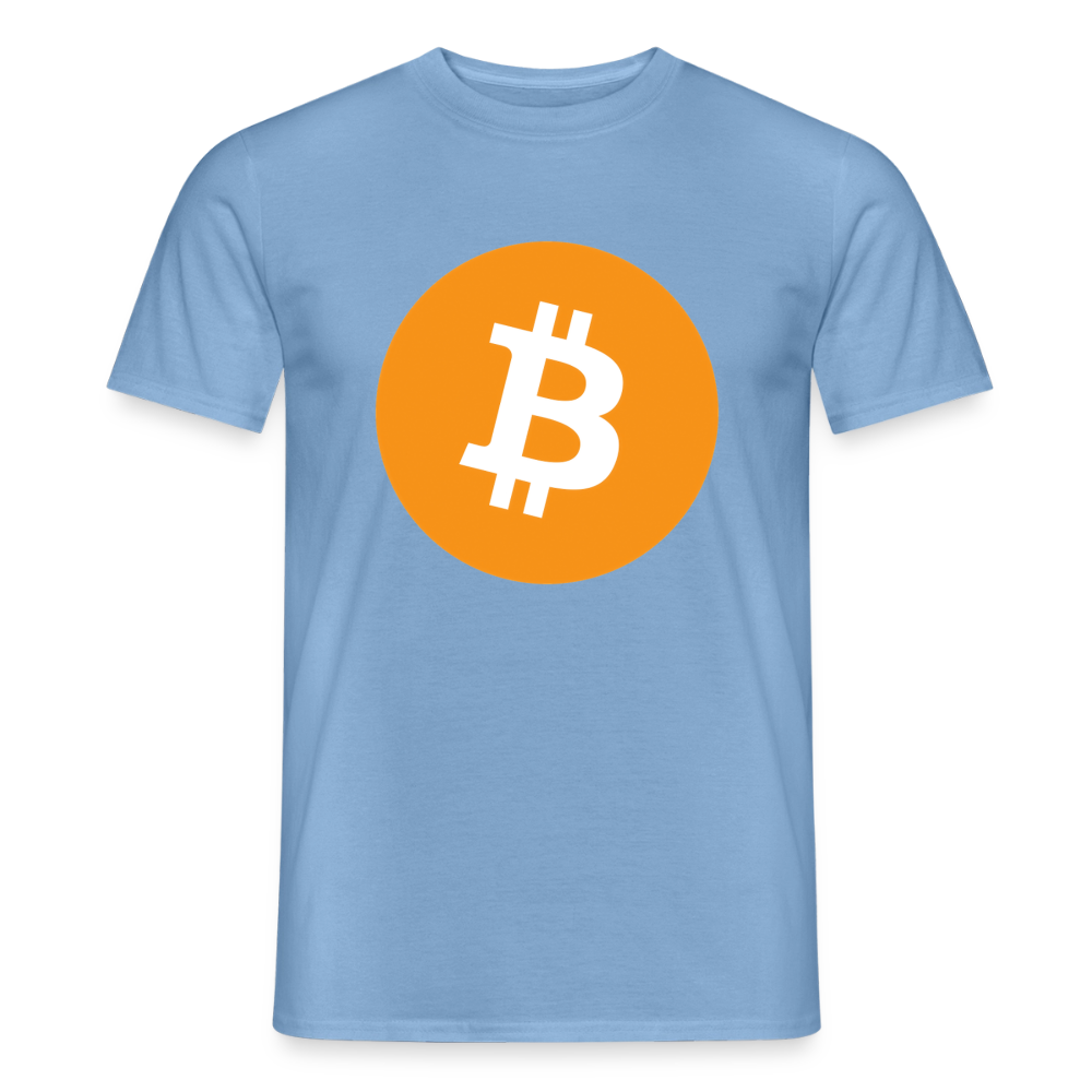 Bitcoin Logo (Original) - Herren T-Shirt - Carolina Blue