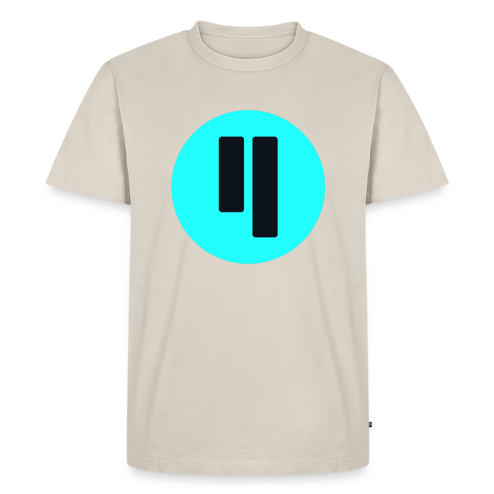 Qubic Logo (Original) - Herren T-Shirt Premium - Beige