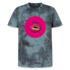 Jerry The Turtle Logo (Remix-Design) - Unisex T-Shirt Premium Tie Dye - Schwarz/Blau