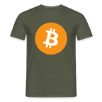 Bitcoin Logo (Original) - Herren T-Shirt - Militärgrün