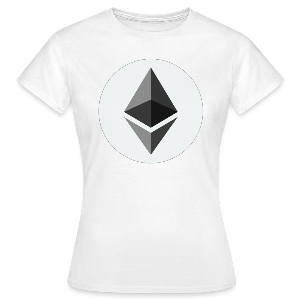 Ethereum Logo (Original) - Damen T-Shirt - Weiß