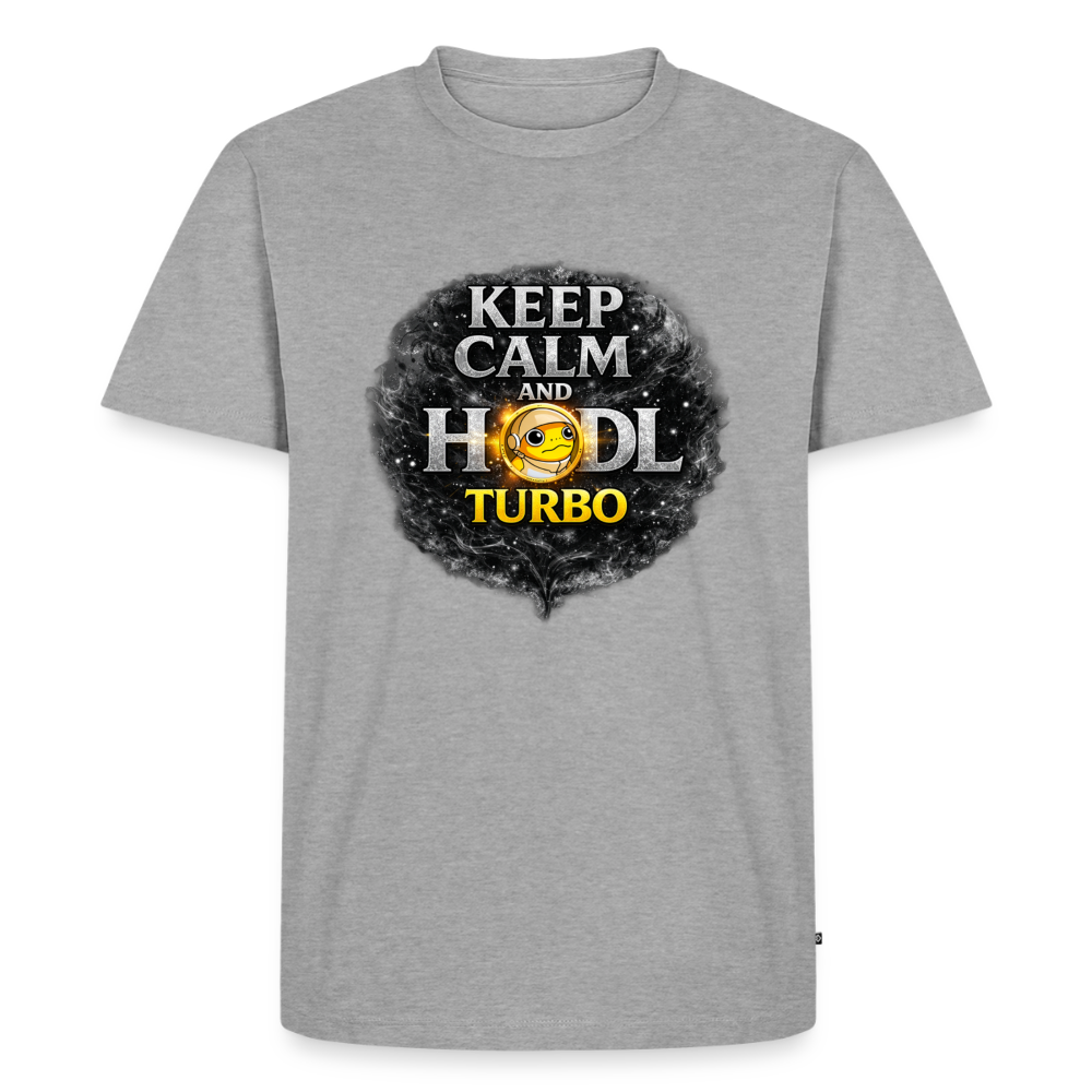 Turbo Hodl (Fan-Art) - Herren T-Shirt Premium - Grau meliert